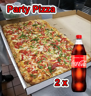 Pizza Party + Coca Cola